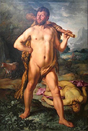 Hendrick Goltzius Hercules and Cacus Norge oil painting art